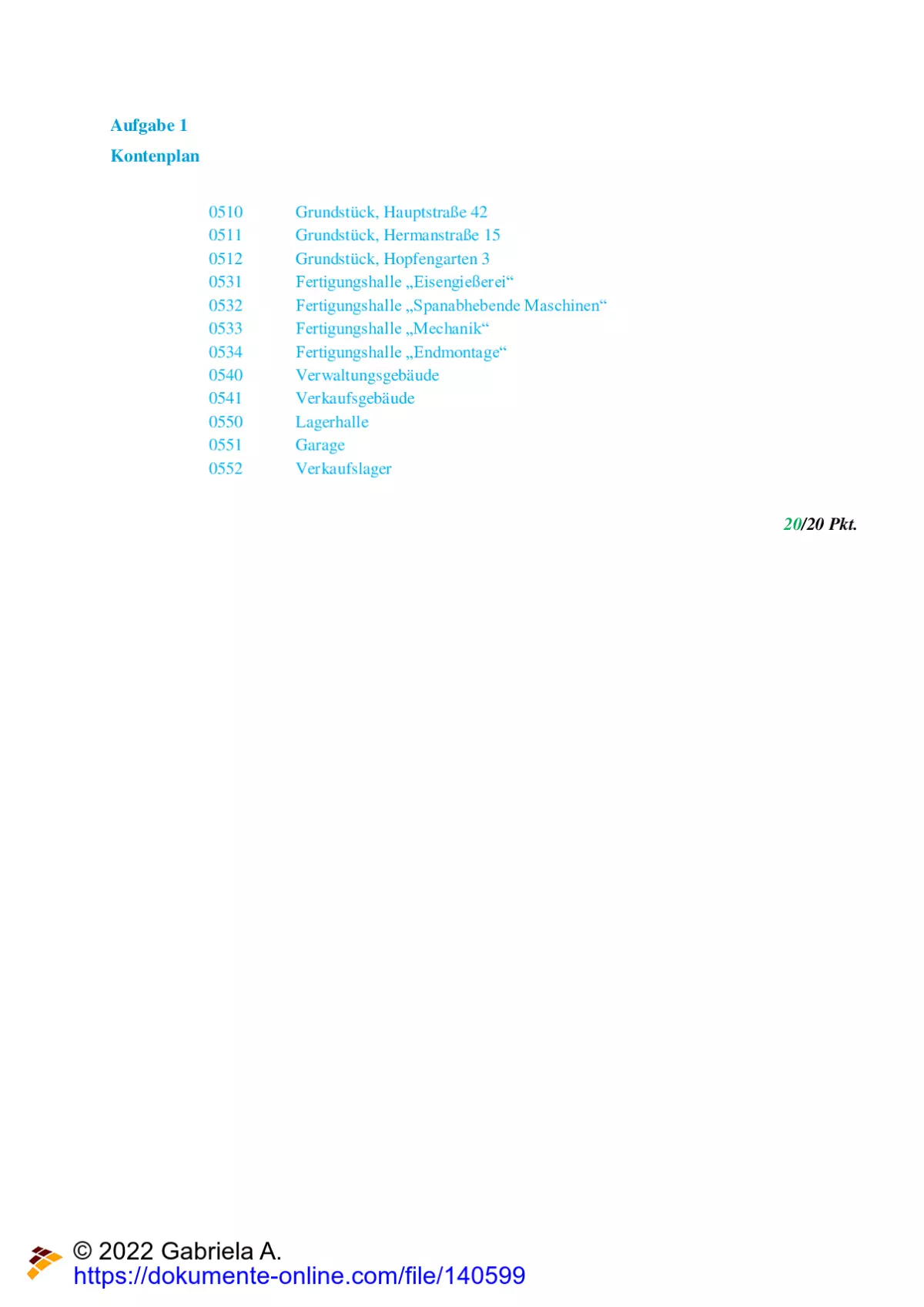 Einsendeaufgabe GEBU 4 XX07 Organisation der Buchführung und Grundsätze