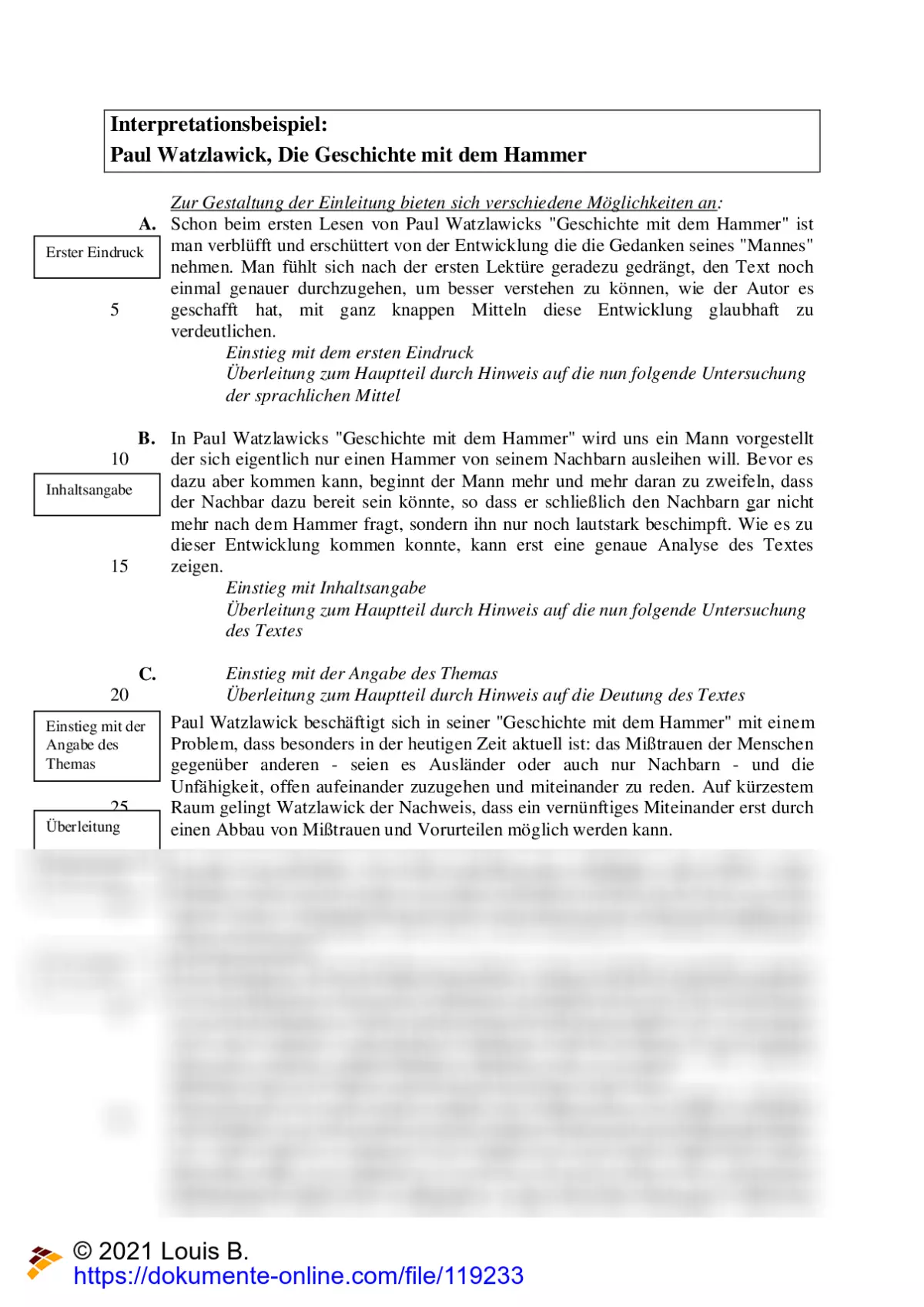 Die Geschichte Mit Dem Hammer Lsung