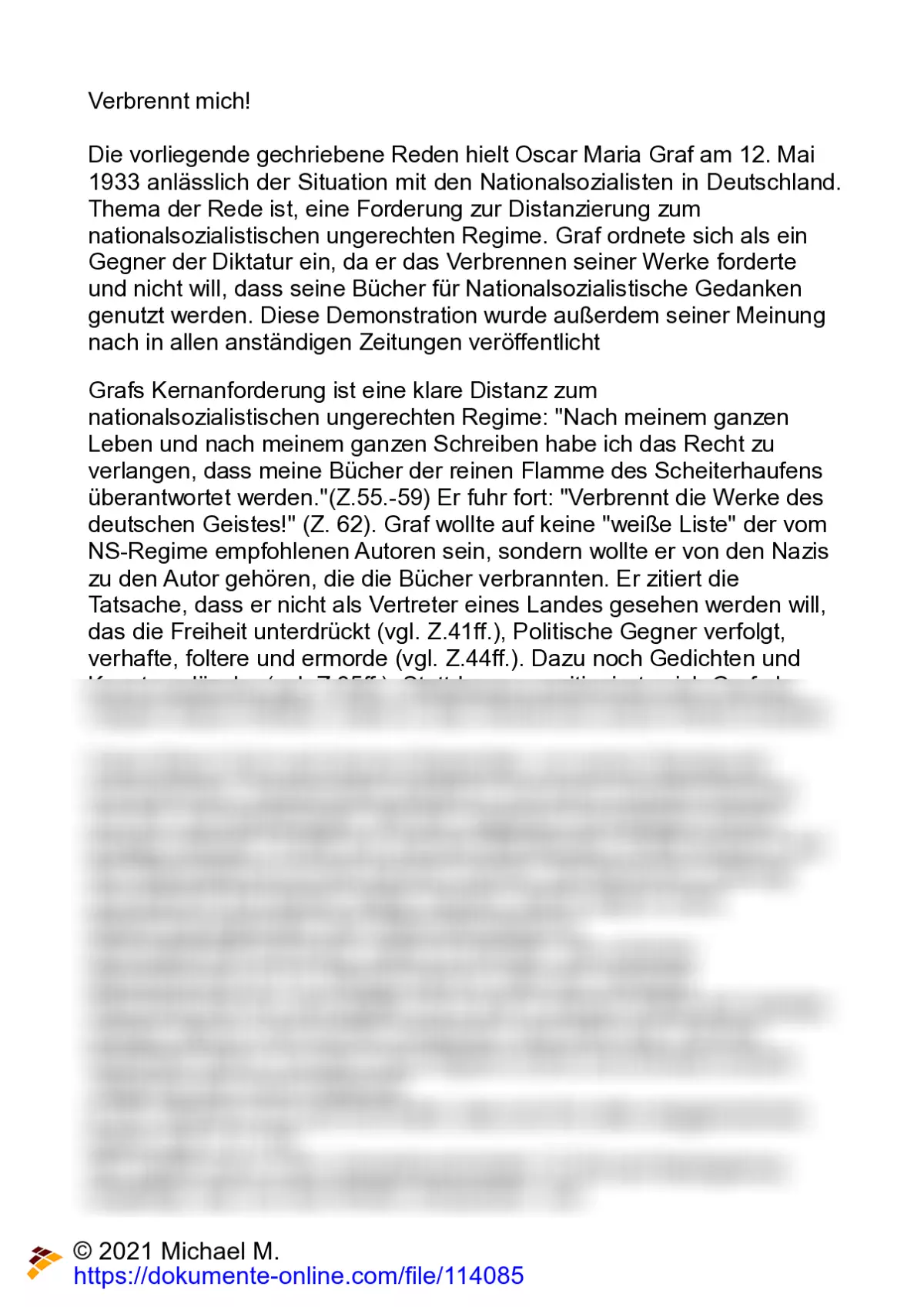 oskar maria graf unruhe um einen friedfertigen