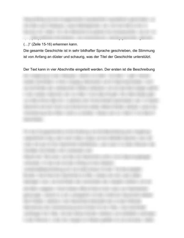 Analyse der Kurzgeschichte 