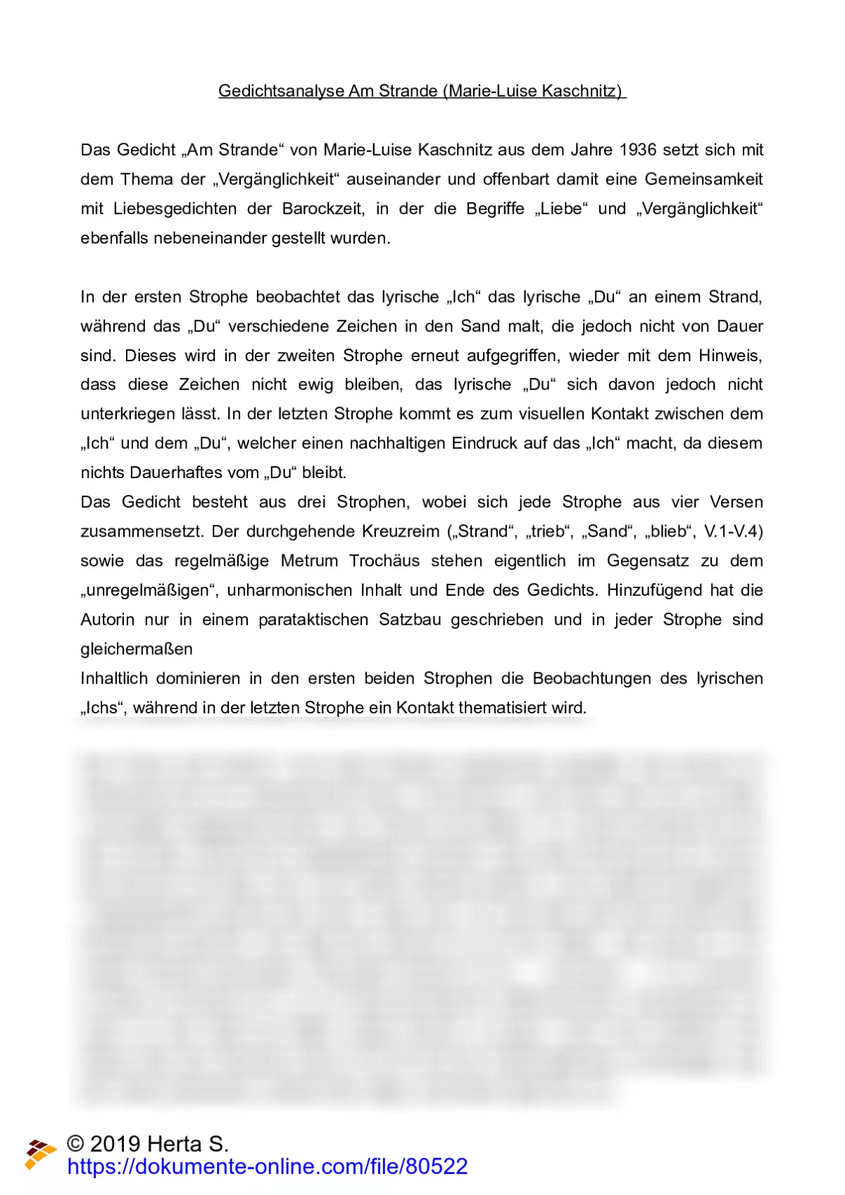 gedichte von marie luise kaschnitz