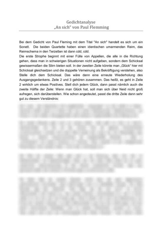 Paul Flemings 'An sich' Meisterhaft Entschlüsselt Eine MustRead